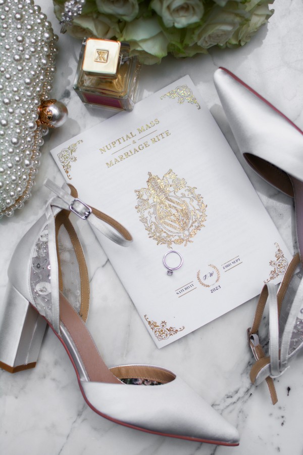 Photo of Perfect Bridal Indi Dyeable Ivory Satin Block Heel Ankle Strap Court Shoes uploaded by I on 11th December 2023