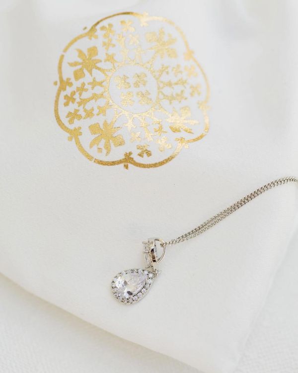 Photo of Zara Silver Teardrop Crystal Wedding Jewellery Set uploaded by K on 23rd August 2022