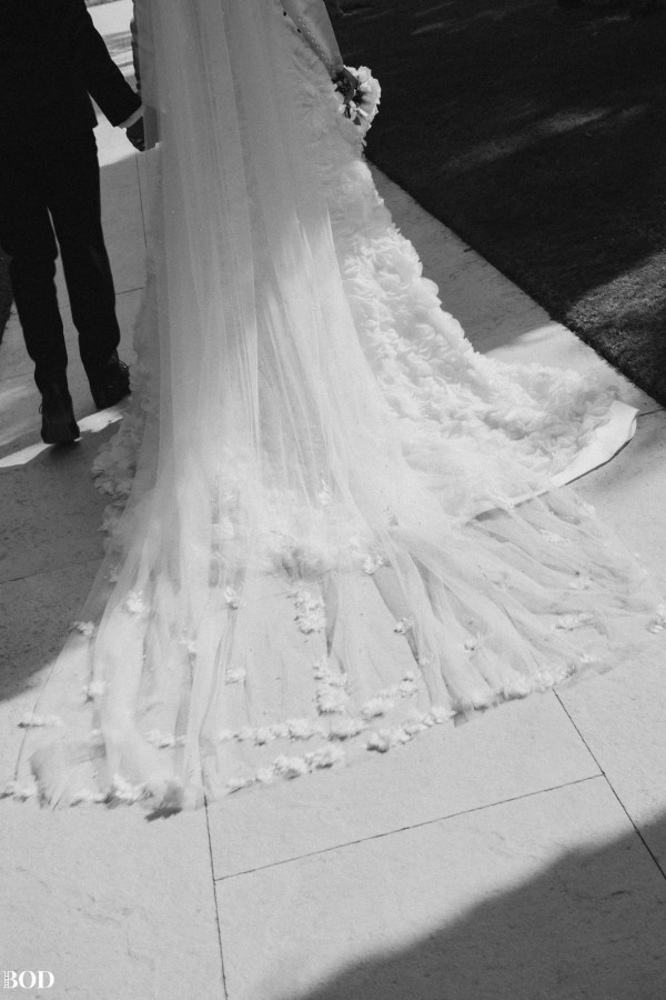 Photo of Perfect Bridal Ivory Single Tier 3D Flowers and Pearl Cathedral Veil uploaded by L on 5th April 2024