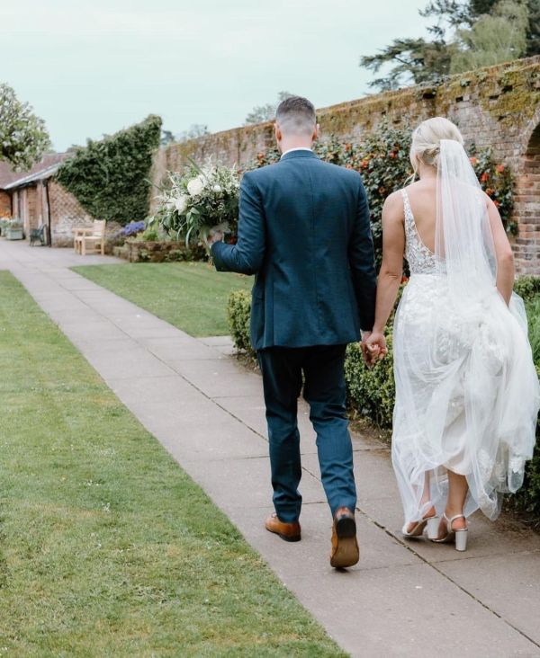 Photo of Rainbow Club Clara Ivory Satin Pearl Block Heel Bridal Sandals uploaded by L on 16th May 2022