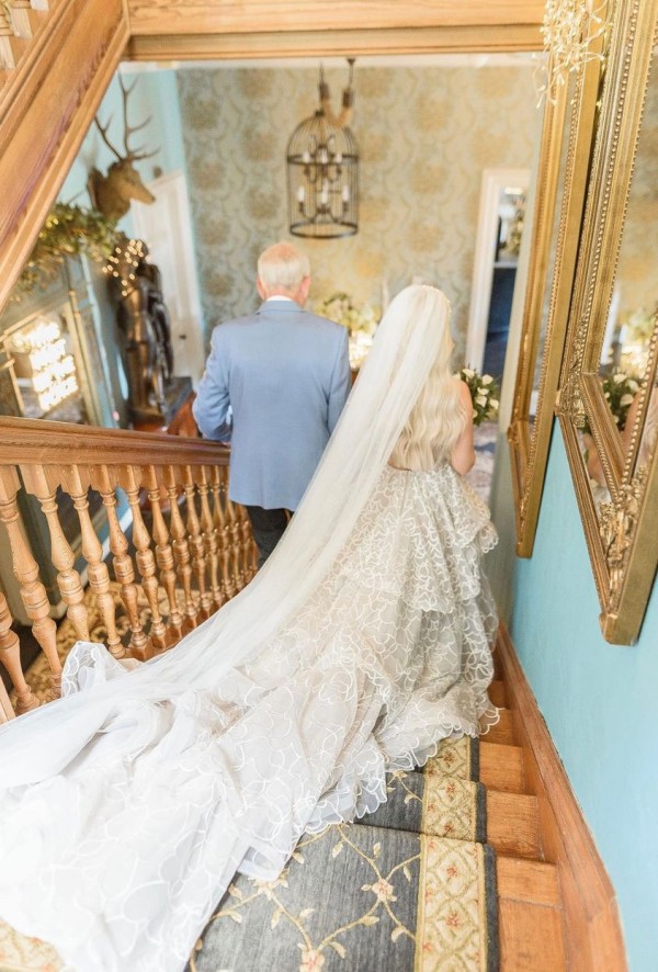 Photo of Perfect Bridal Ivory Single Tier Sparkly Glitter Tulle Chapel Veil uploaded by R on 3rd July 2023