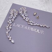 555Jewelry Orecchini Pendenti In Acciaio Inox Con Zirconie E Cristalli Cechi - Donna