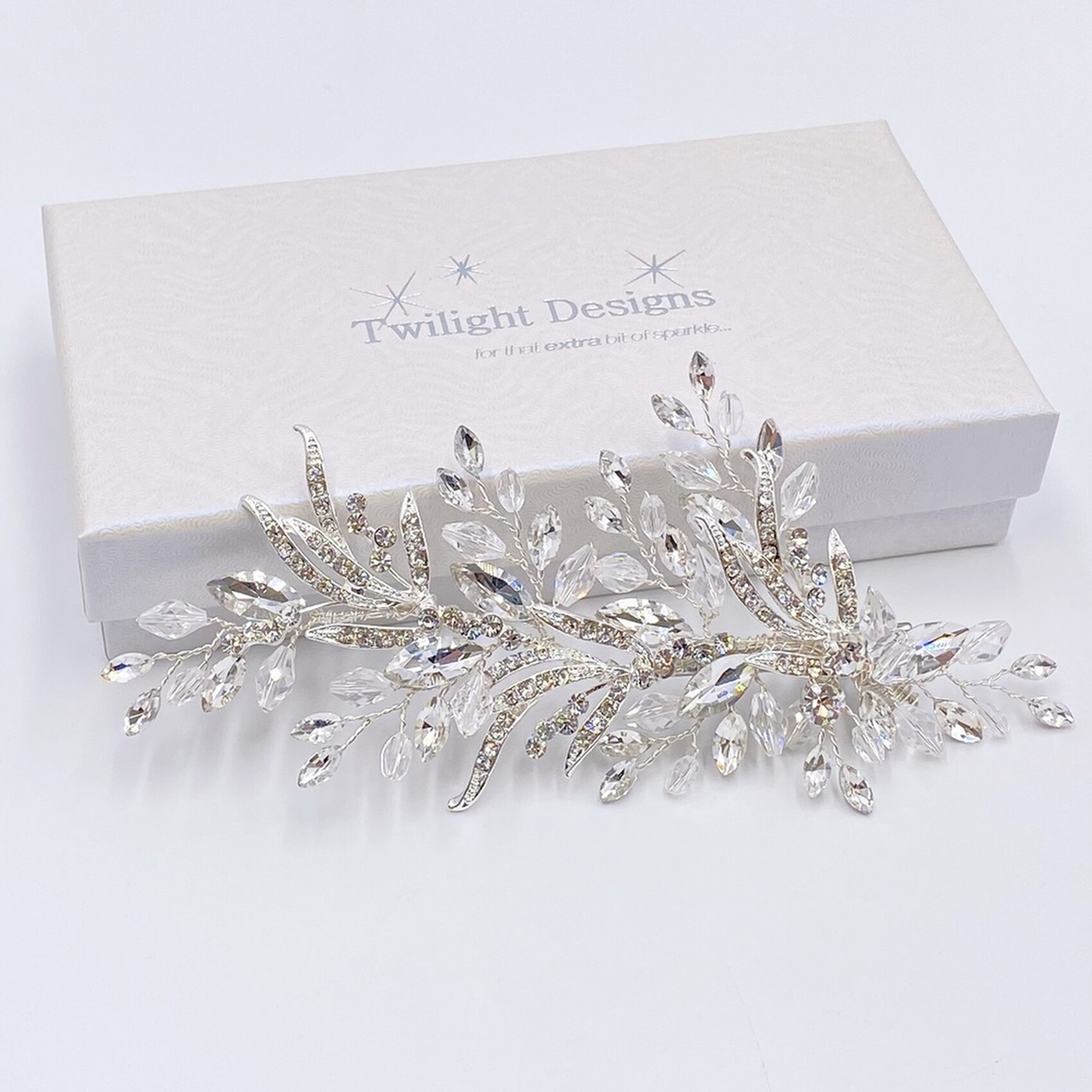 Glitz4Girlz Fermagli Per Capelli In Metallo Argentato - Set Da 6 Clip Lunghe 5 Cm, Accessori Per Acconciature