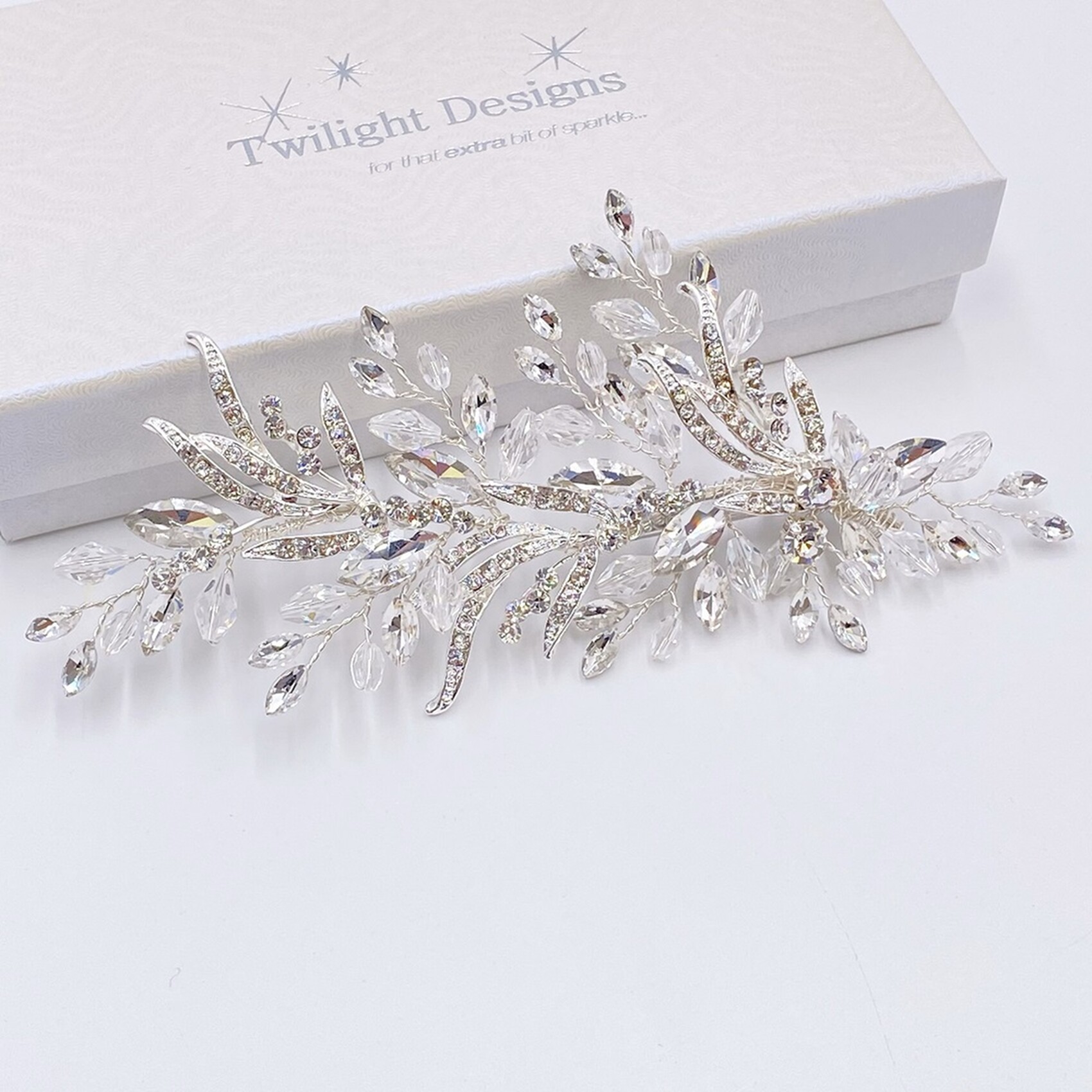 Audrey Vintage Inspired Crystal and Diamante Hair Clip