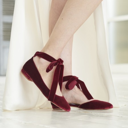 maroon sandals low heel
