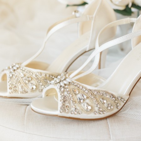 vintage wedding heels