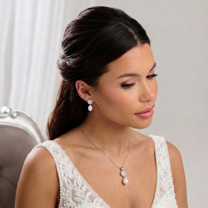 Darcey Cubic Zirconia Bridal Jewellery Set