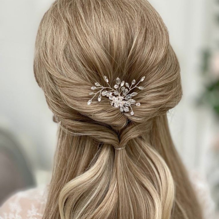 Hera Crystal and Diamante Wedding Hair Pin