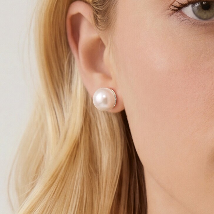 Ivory and Co Euston Pearl Stud Earrings