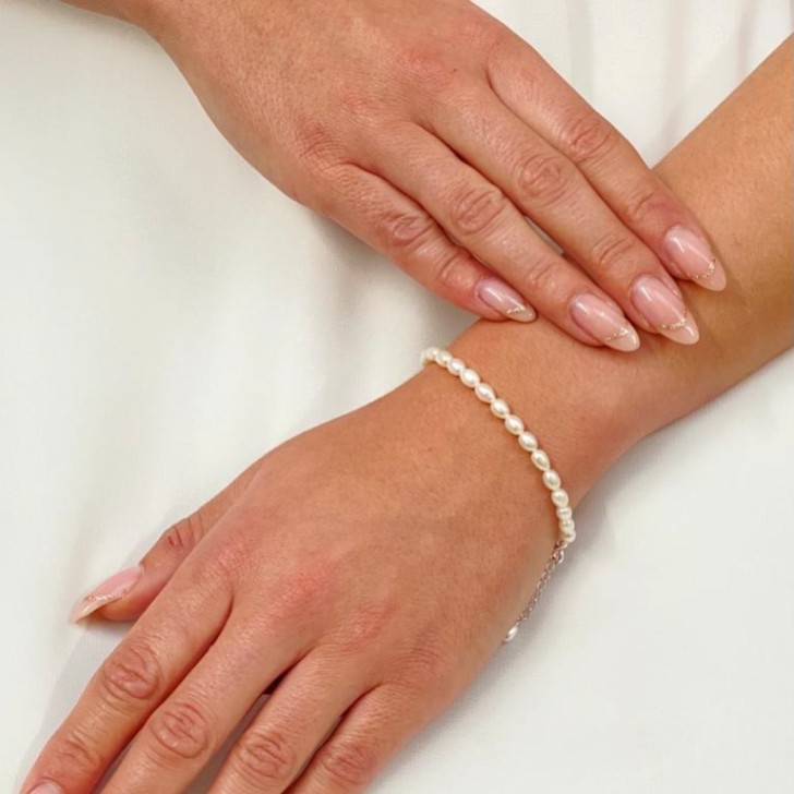 Adelina Freshwater Pearl and Chain Bracelet