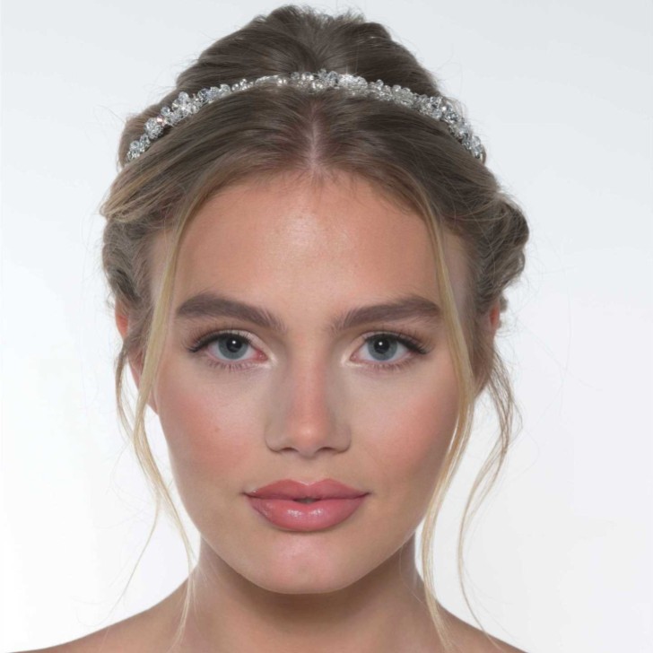 Alice Silver Vintage Inspired Crystal Headband