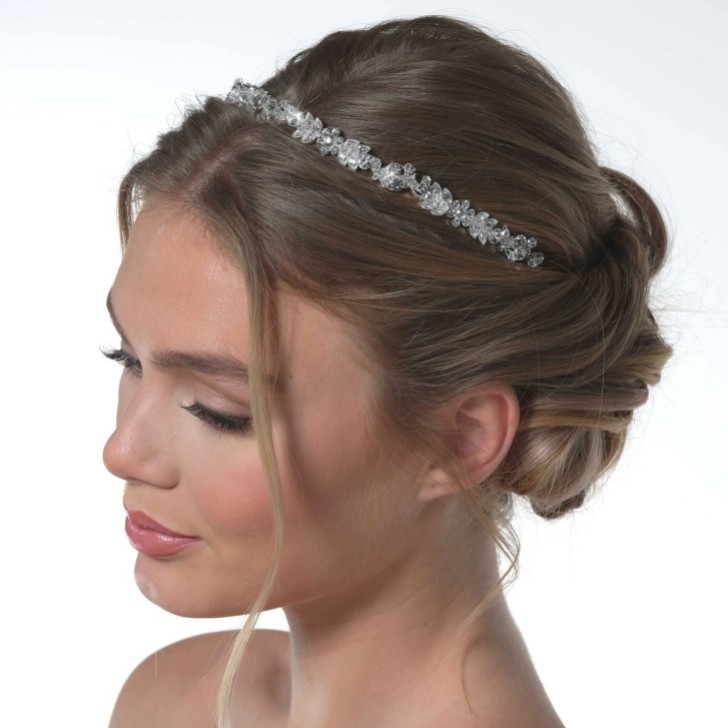 Alice Silver Vintage Inspired Crystal Headband
