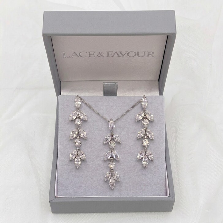 Set di gioielli da sposa Aria Cubic Zirconia