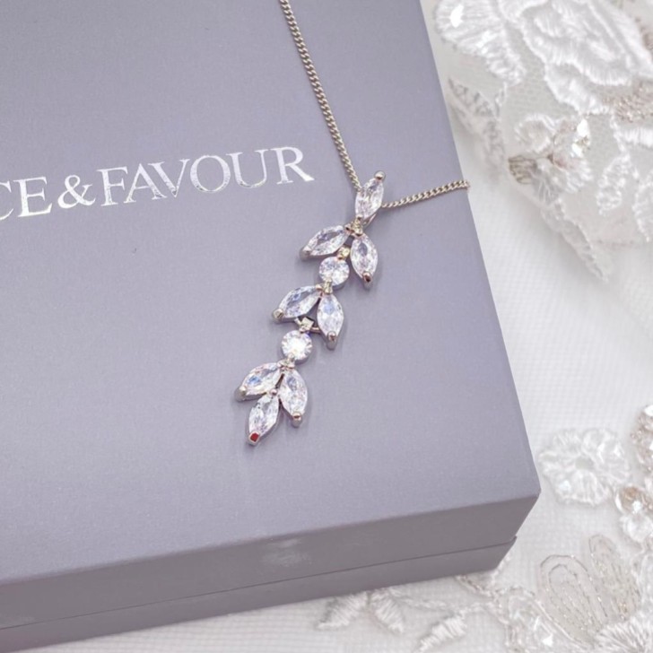 Aria Silver Cubic Zirconia Pendant Necklace