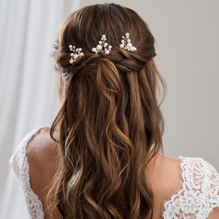 Arianna Everlasting Set of 3 Pearl Hair Pins ARP598