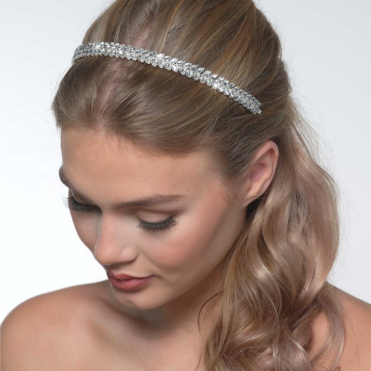 Aura Silver Sparkly Crystal Headband