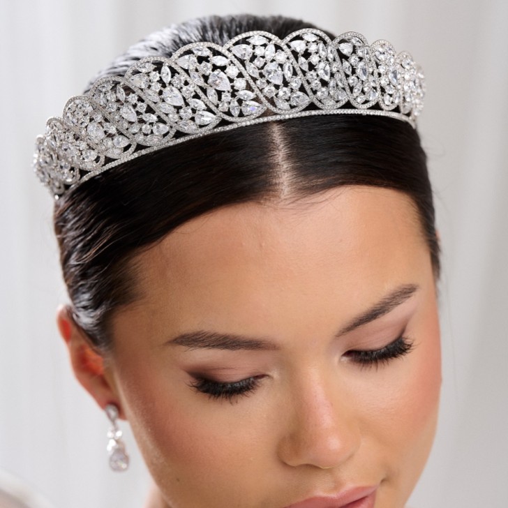 Buckingham Regal Cubic Zirkonia Braut Tiara