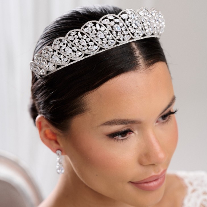 Buckingham Regal Cubic Zirkonia Braut Tiara