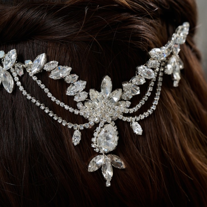 Chatsworth Statement Kristall Hochzeit Kopfstück