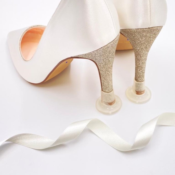 Clean Heels Plain Clear Heel Stoppers (Medium)