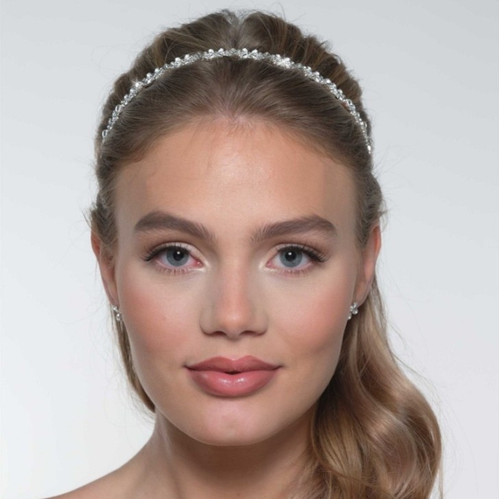 Clover Silver Dainty Floral Headband