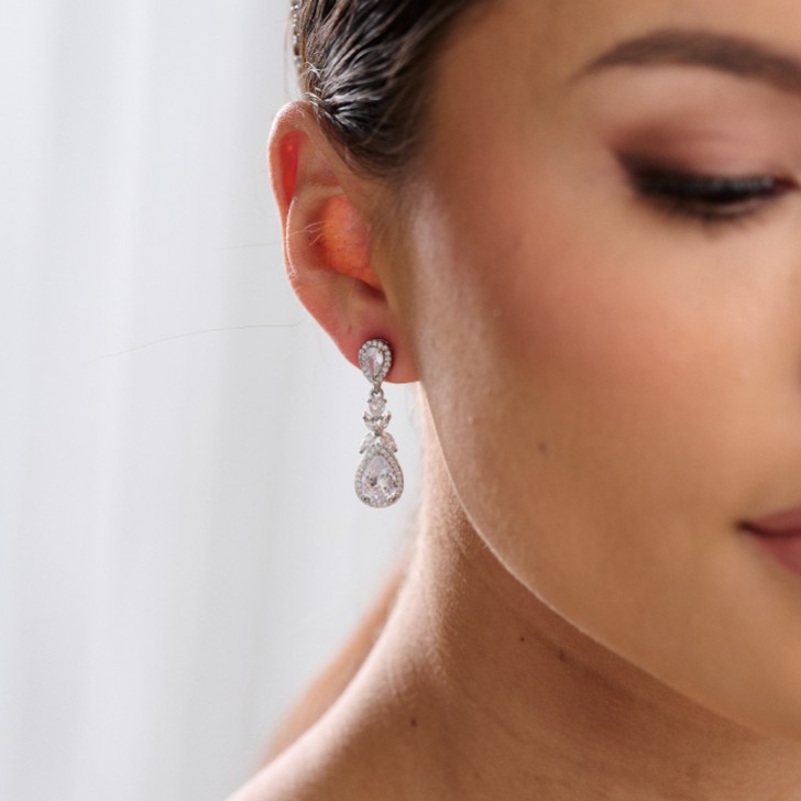 Dominica Cubic Zirconia Drop Earrings