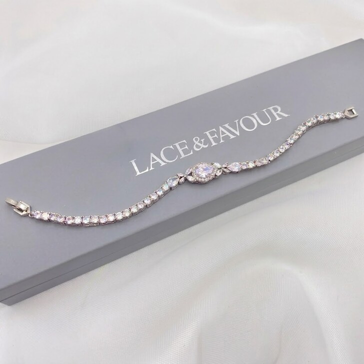 Dorchester Vintage Inspired Crystal Wedding Bracelet