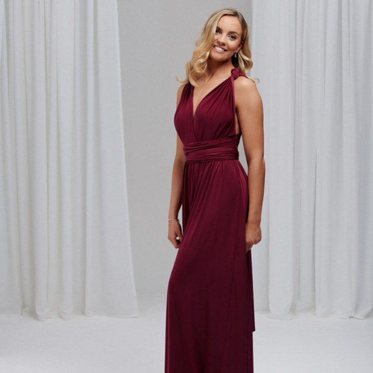 Emily Rose Burgundy Multiway Bridesmaid Dress (One Size)