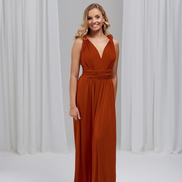 Emily Rose Rust Multiway Bridesmaid Dress (One Size)