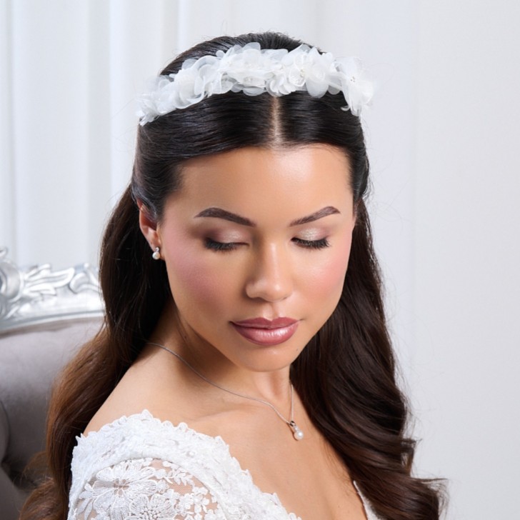 Fleur Ivory Lace Flower Headband