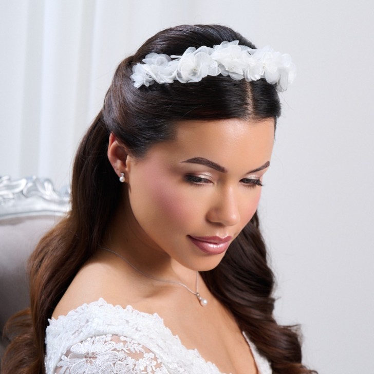 Fleur Ivory Lace Flower Headband