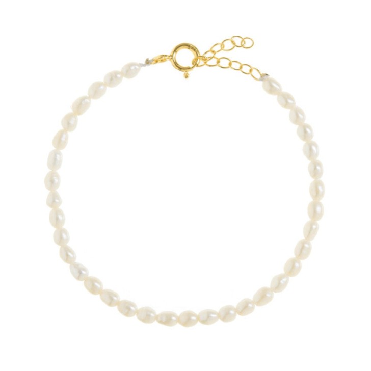 Freya Rose Dainty Rice Pearl Bracelet