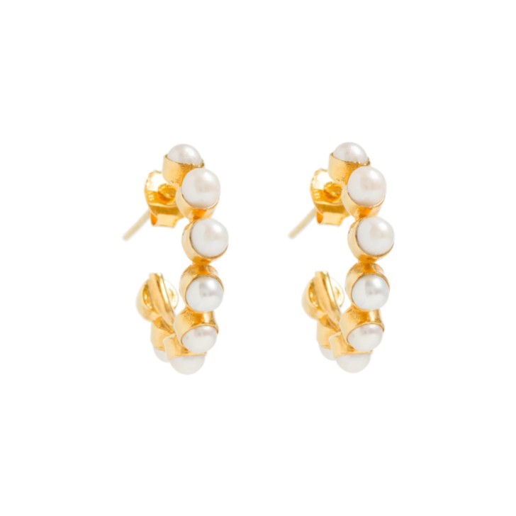 Freya Rose Mini clous d'oreilles perles or