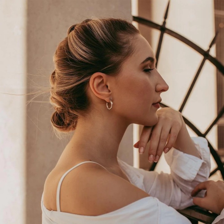 Freya Rose Silberne Mini-Reif-Ohrringe