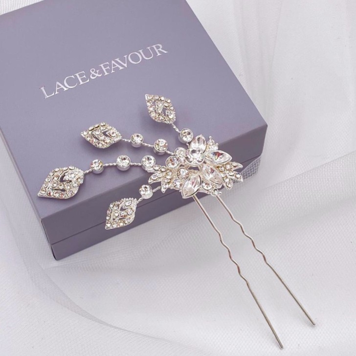 Hattie Vintage Inspired Crystal Hair Pin