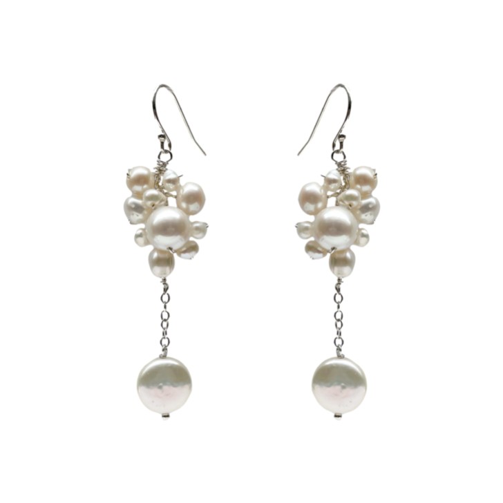 Hermione Harbutt Aisla Statement Freshwater Pearl Earrings