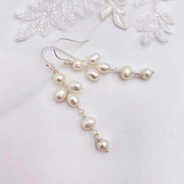 Hermione Harbutt Cafe Pearl Droplet Earrings