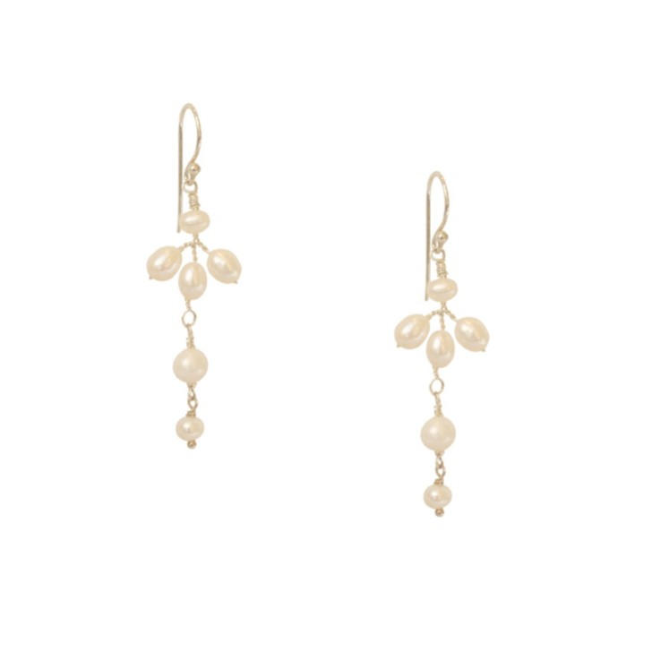Hermione Harbutt Cafe Pearl Droplet Earrings