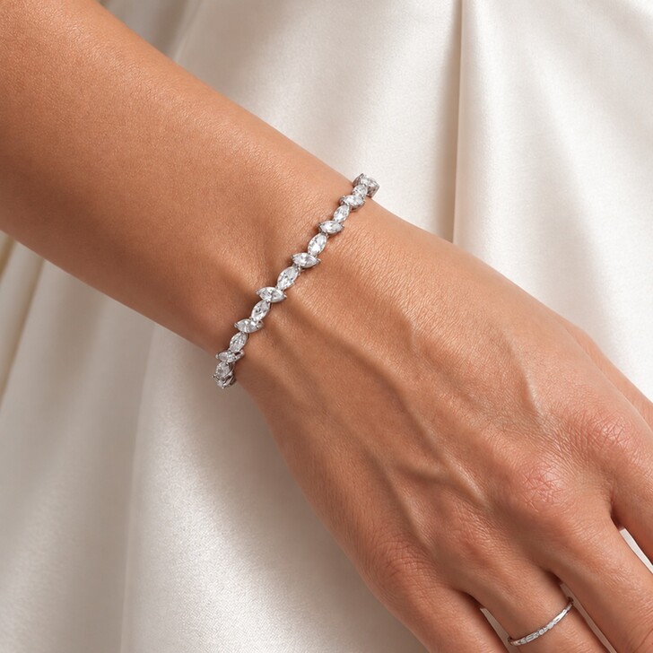 Ivory and Co Pulseira de casamento com zircónia cúbica Andorra