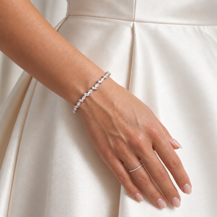 Ivory and Co Pulseira de casamento com zircónia cúbica Andorra