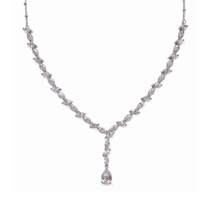 Ivory and Co Andorra Cubic Zirconia Wedding Necklace