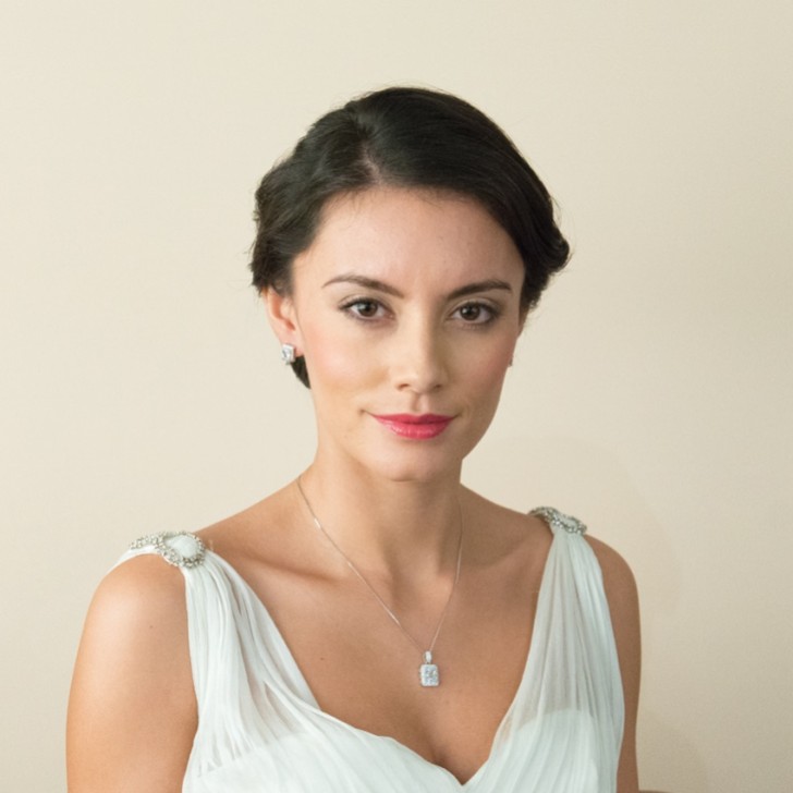 Ivory and Co Art Deco Crystal Pendant Necklace