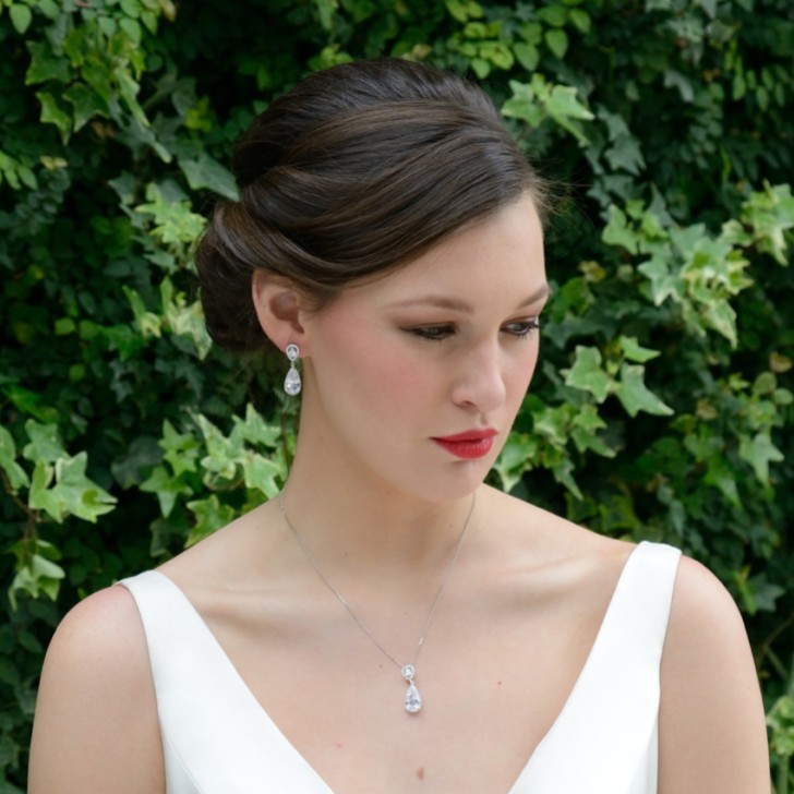 Ivory and Co Bacall Crystal Drop Earrings