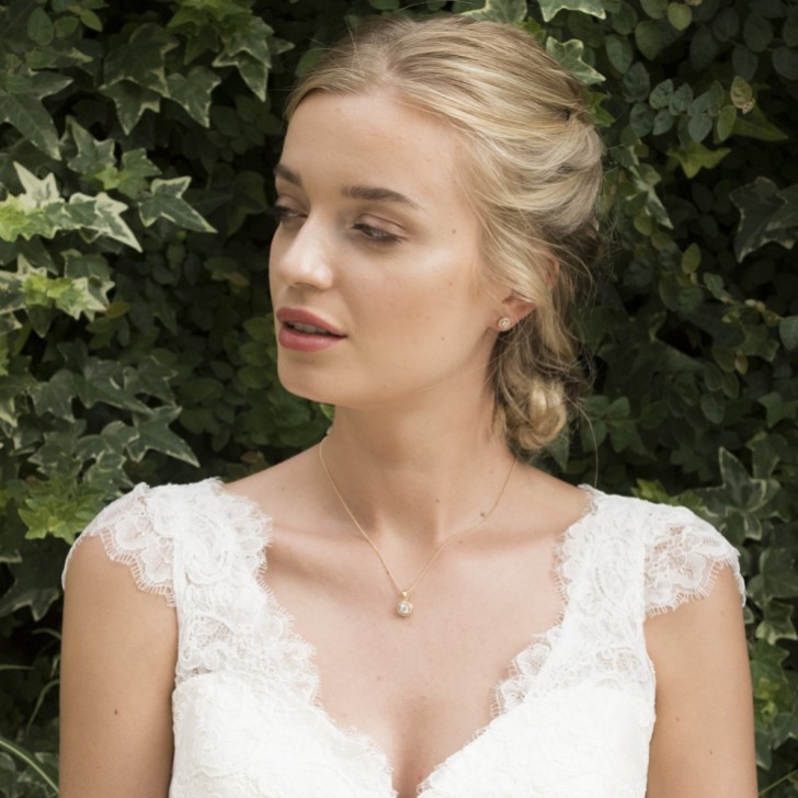 Ivory and Co Balmoral Gold Crystal Stud Earrings