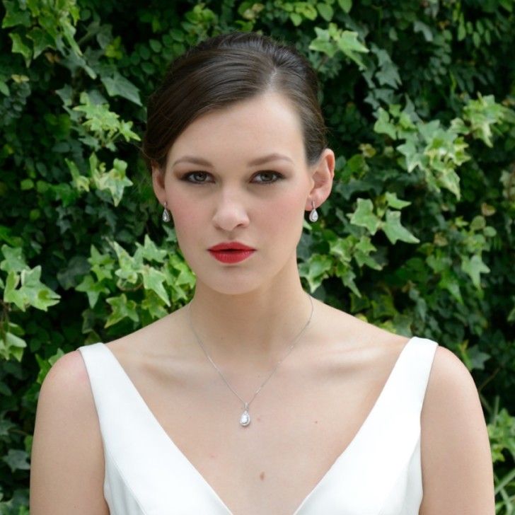 Ivory and Co Belmont Crystal Pendant Necklace