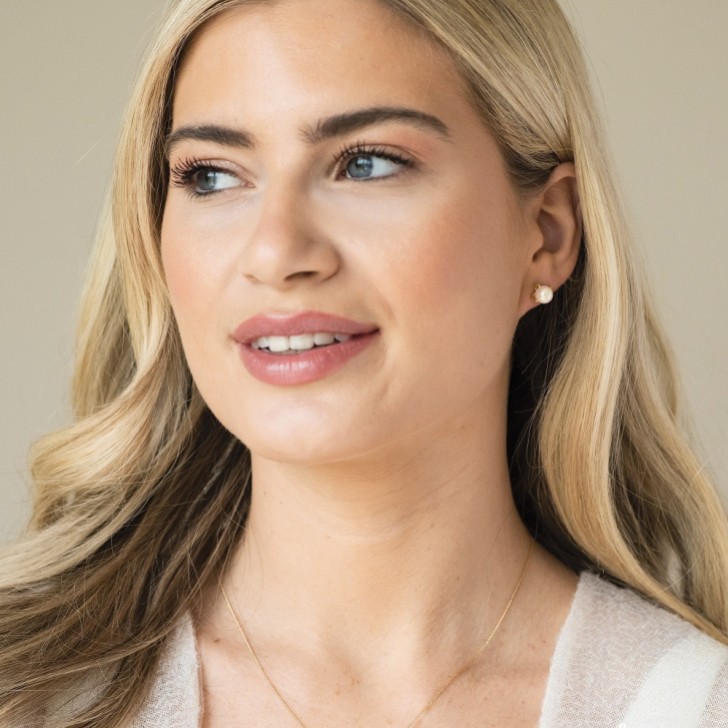 Ivory and Co Cairo Gold Classic Pearl Stud Earrings