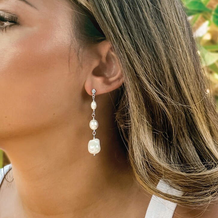 Ivory and Co Cheltenham Drop Pearl Earrings