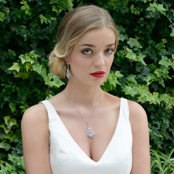 Ivory and Co Chinatown Art Deco Crystal Chandelier Earrings