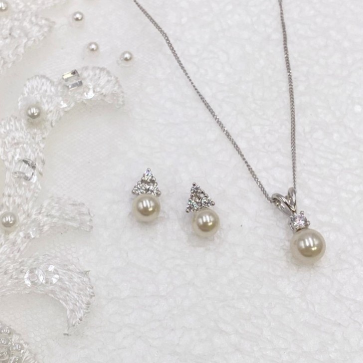 Ivory and Co Klassisches Perlen-Brautschmuck-Set