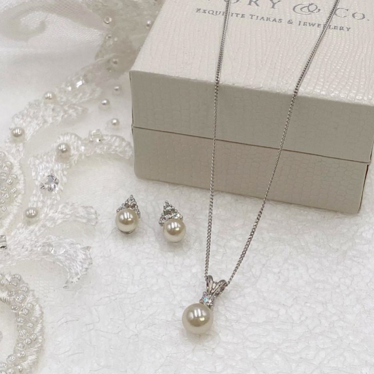 Ivory and Co Klassisches Perlen-Brautschmuck-Set